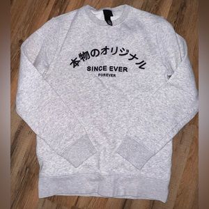 Crew neck sweatshirt